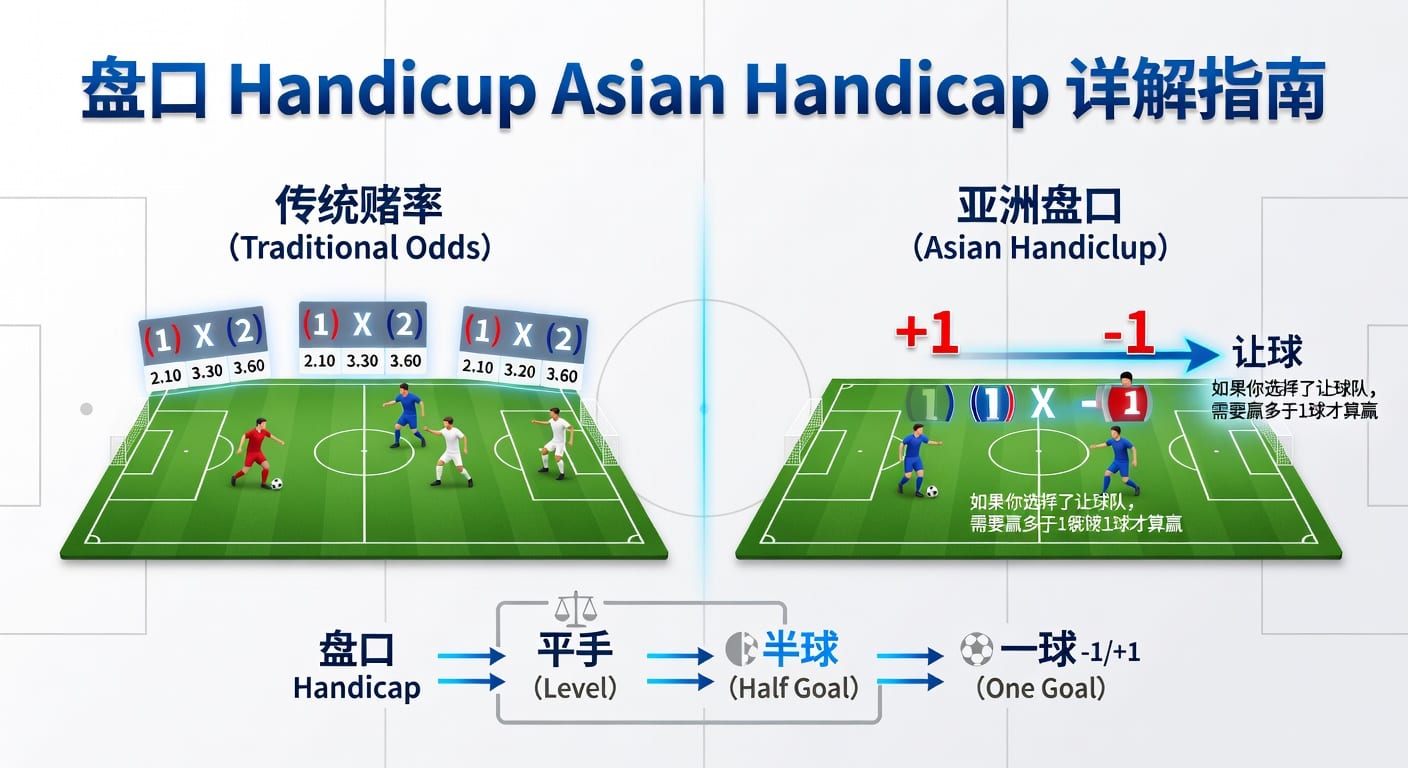 亚洲盘 Asian Handicap 详解：规则策略避坑