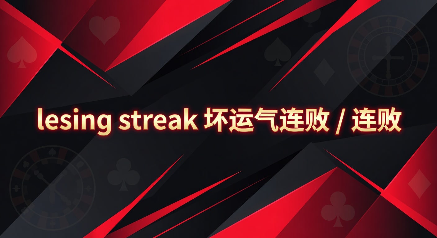 连败losing streak：坏运气连败如何逆转避坑